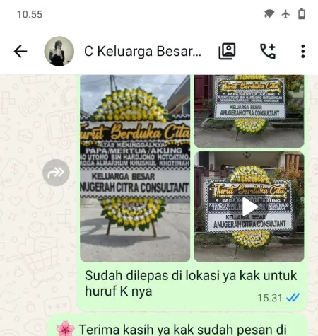 Pengiriman Papan Bunga Duka Tanjung Duren